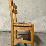 6 brutalist dining chairs