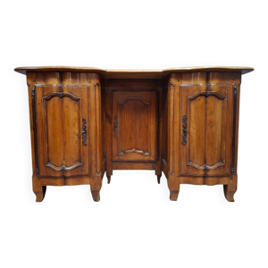 Bureau galbé double - louis xv