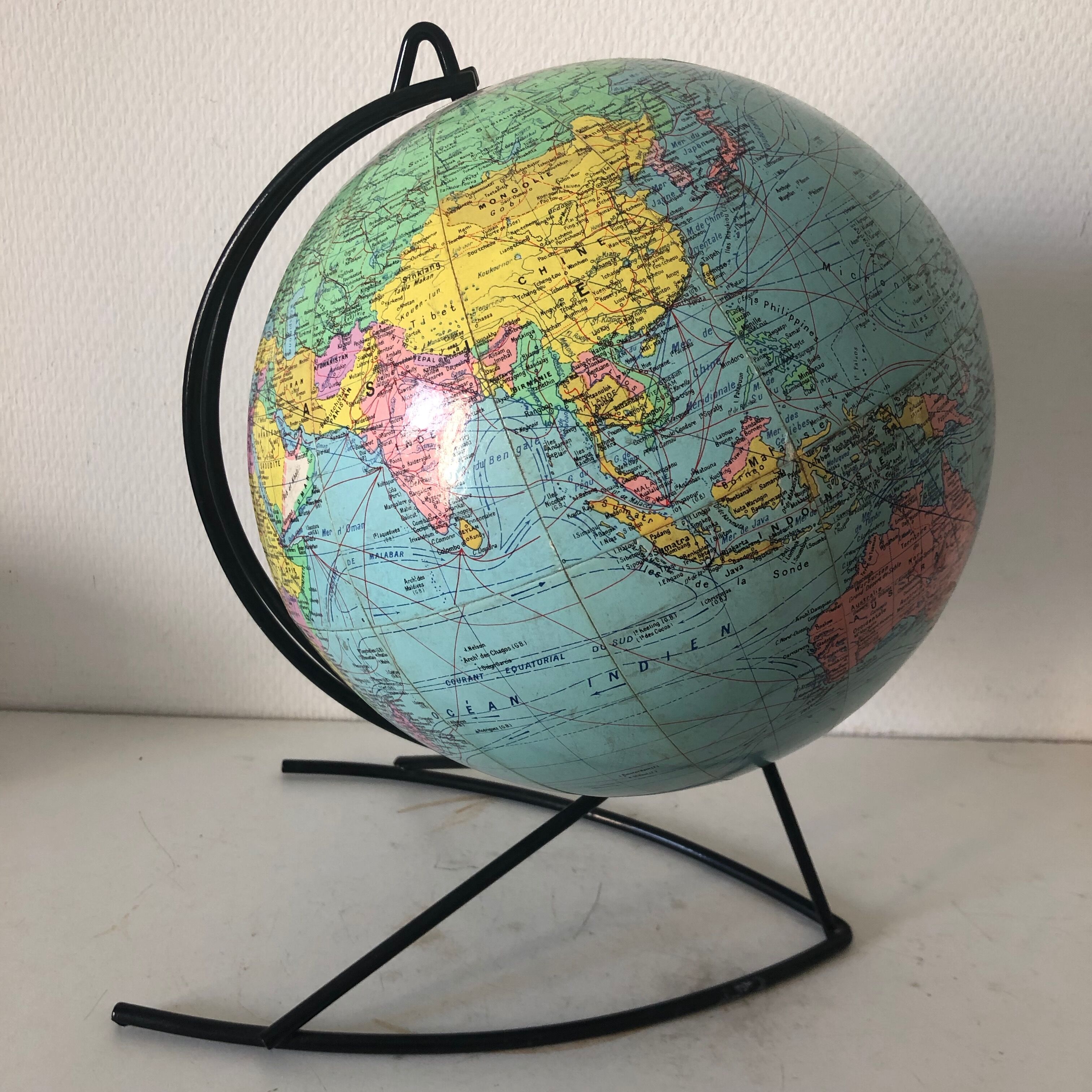 Globe Girard Barrère 33cm vintage 1960