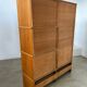 Old MD storage furniture bookcase design Martin Dupuis light oak 1950s vintage