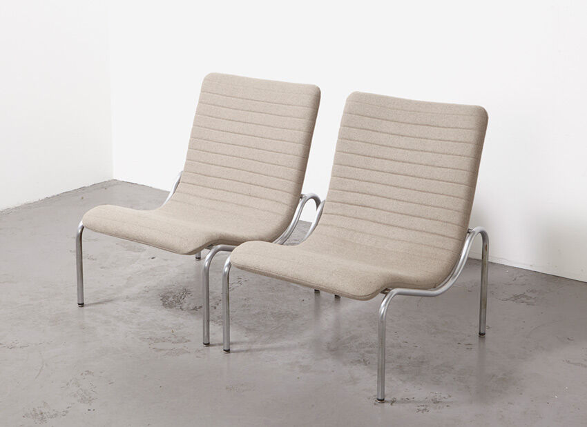 Kho Liang Ie Pair of Lounge Chairs for Stabin 1960s