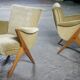 1/3 fauteuils compas années 50 60 Karpen