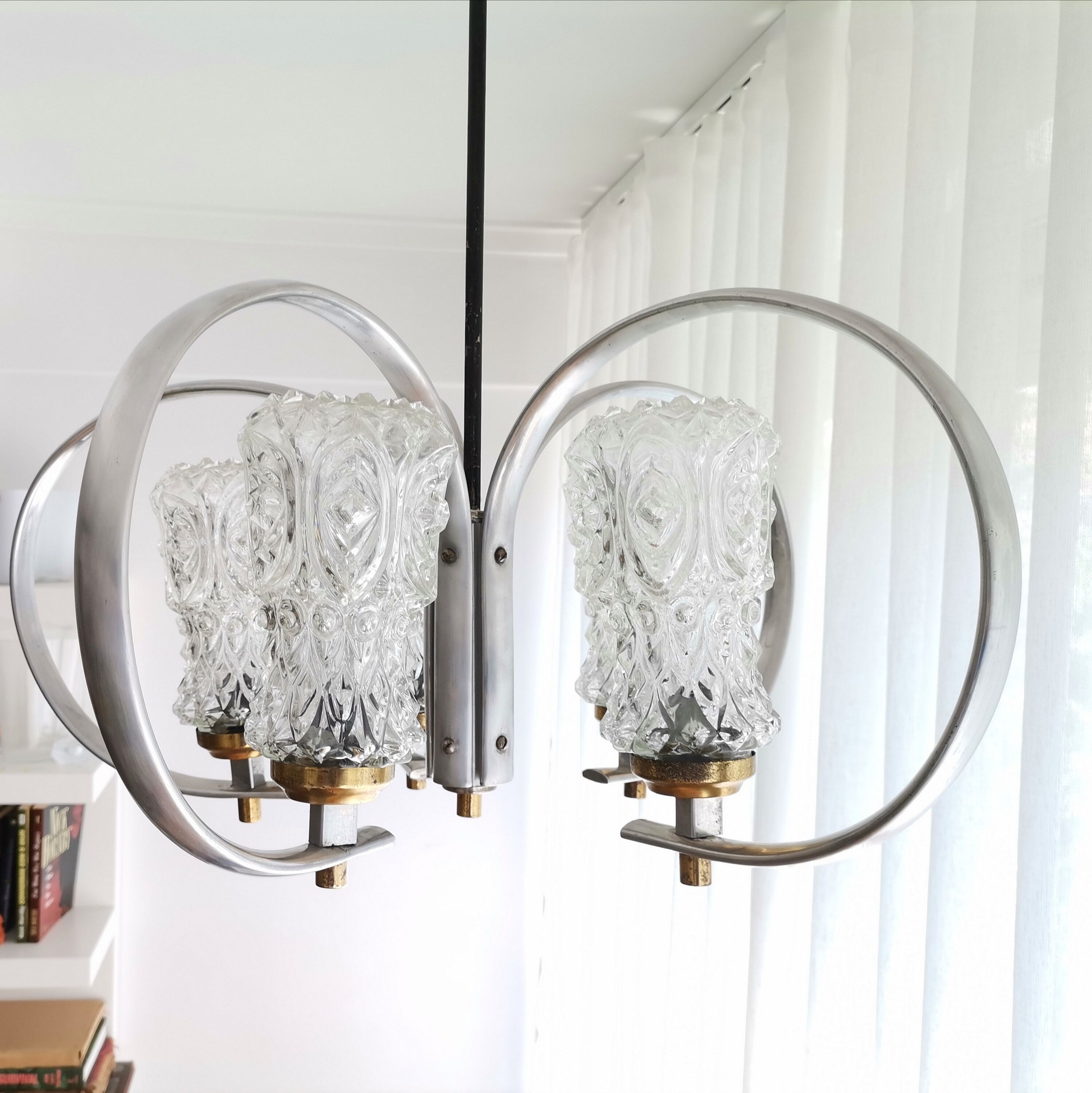 Vintage Space Age Sputnik chandelier ceiling lamp