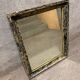 Miroir bois noir et blanc vintage