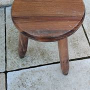 Small vintage stool in the style of Charlotte Perriand.