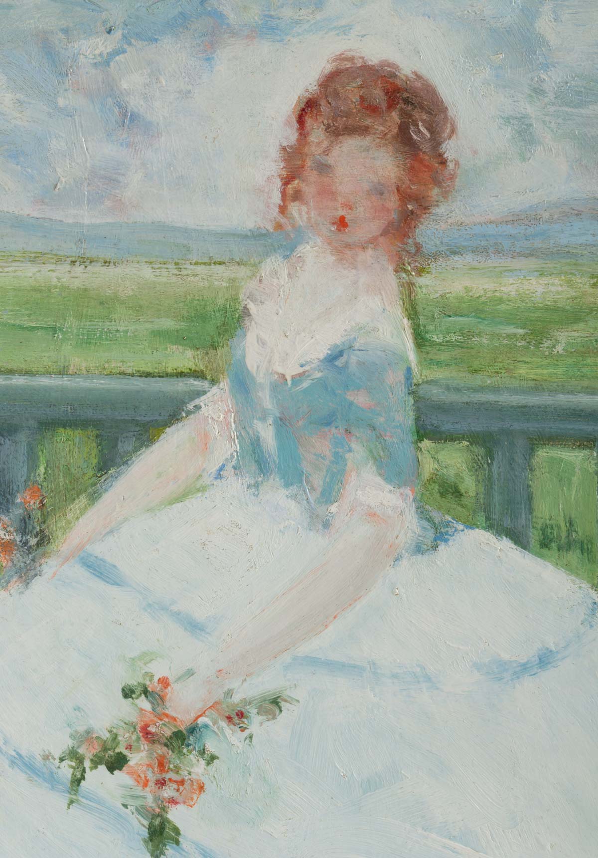 The girl with the blue bodice by Antoine Rodondi