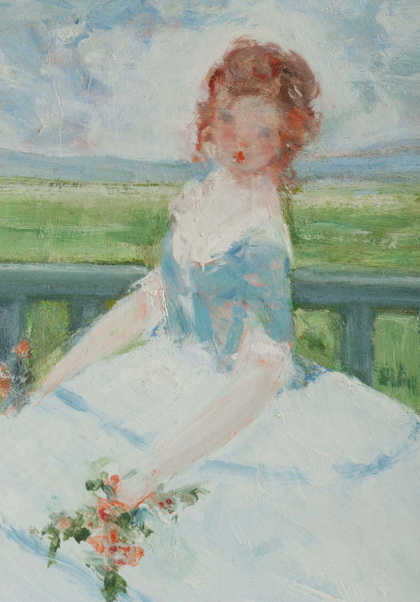 The girl with the blue bodice by Antoine Rodondi