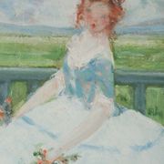 The girl with the blue bodice by Antoine Rodondi