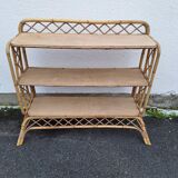 Vintage rattan shelf