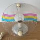 Toffoli Lamp Multicolor Plastic 80´s Disk Shape Pop Italy Disco Series