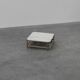 Large Wicker “Attila” Series Coffee Table with marble top by Gasparucci Ita