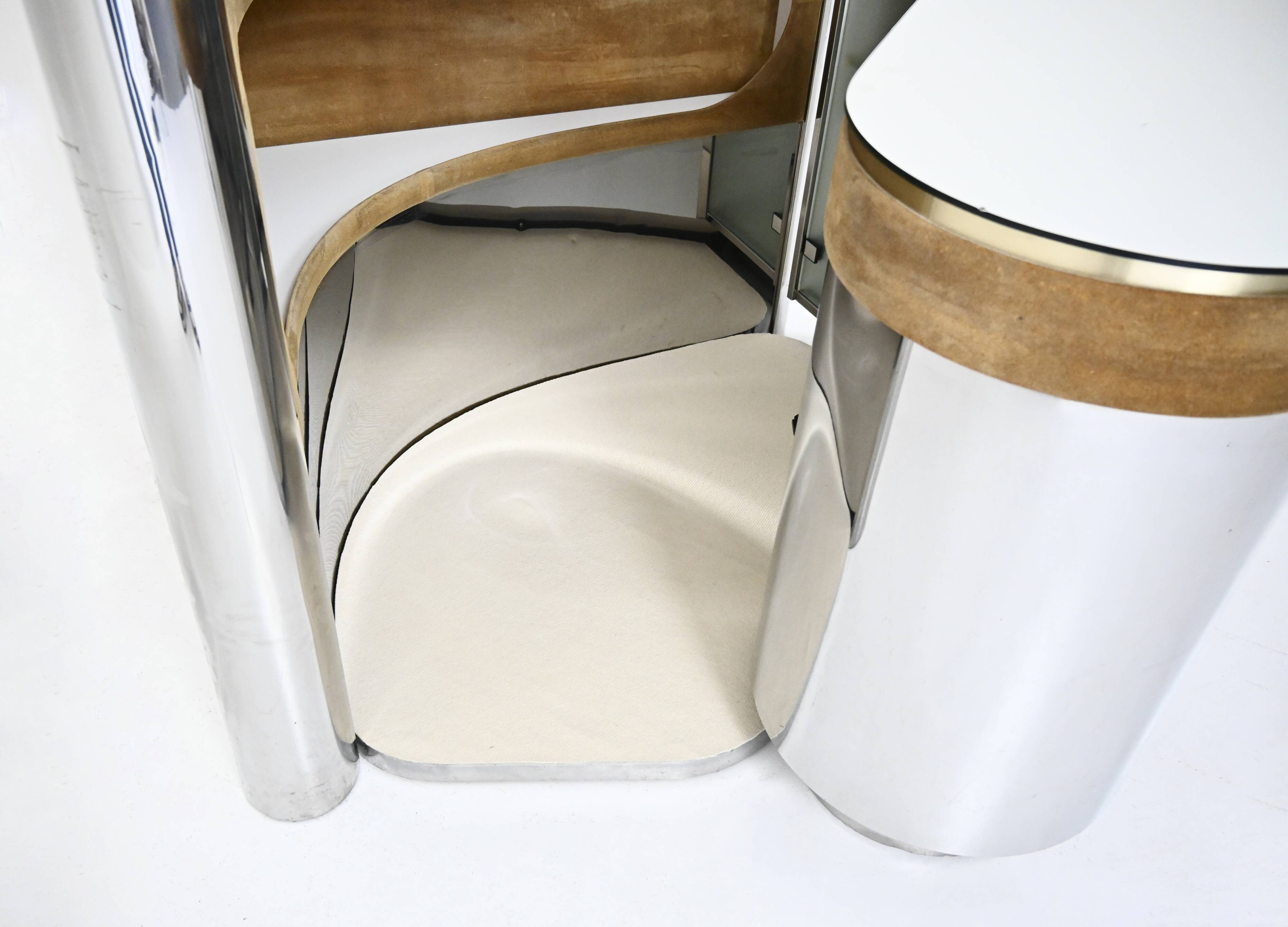 Bar set attributed to Willy Rizzo, 1970s.