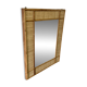 Miroir en rotin vintage