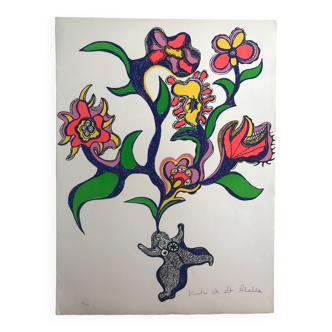 Lithographie originale signée de Niki de Saint-phalle, Rêve, 1971