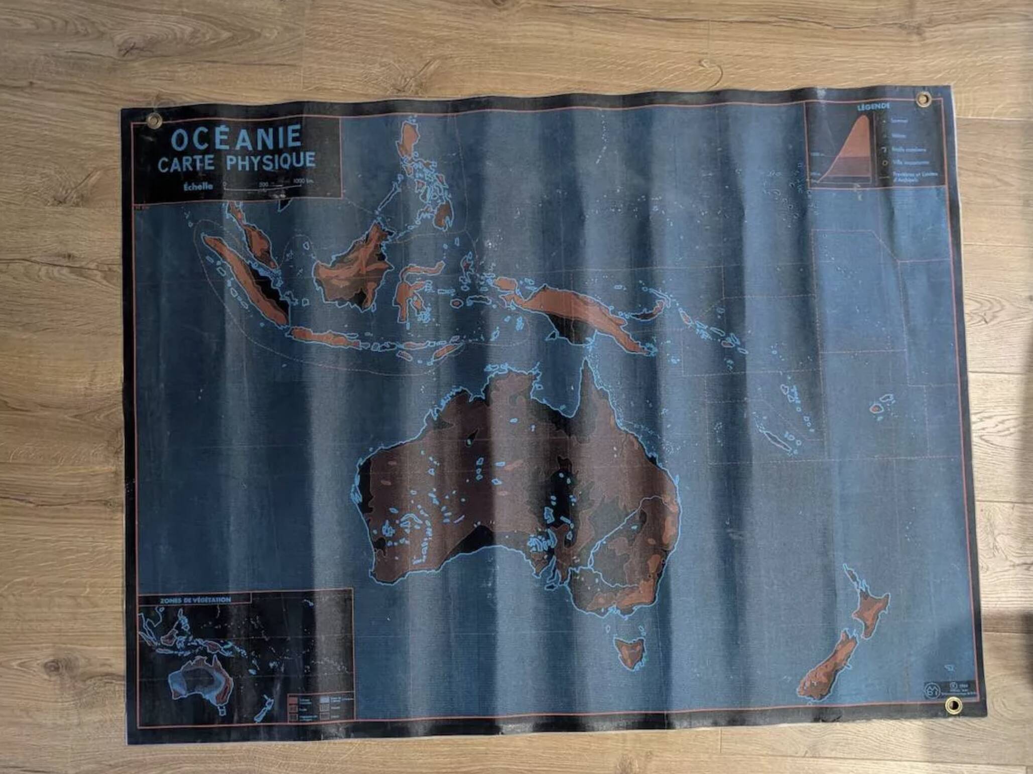 School map, Africa map & Oceania map