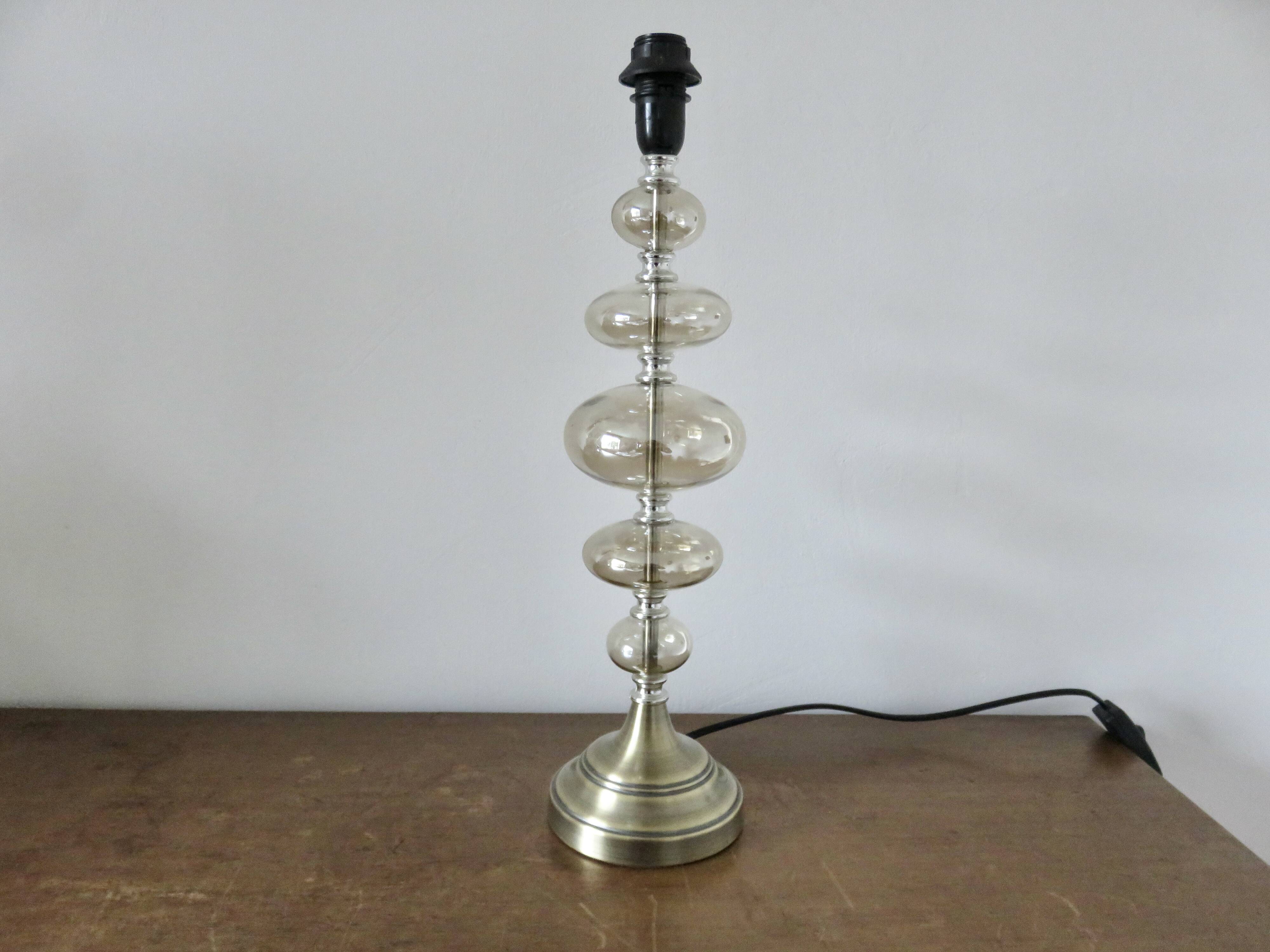 Amber crystal lamp, 1990s