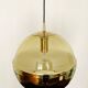 Golden Space Age Glass Pendant Lamp by Peill and Putzler