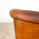 Vintage sheep leather club chair Aalten
