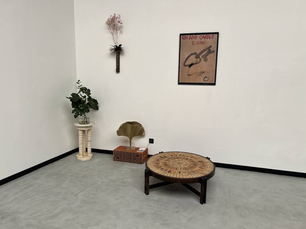 Coffee table "Les Herbiers" by Roger Capron