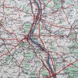 Old Burgundy map Taride edition 1920