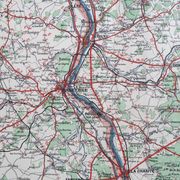 Carte ancienne Bourgogne édition Taride 1920