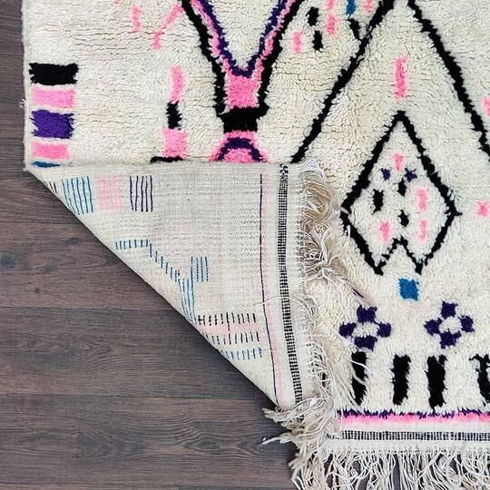 Azilal Berber Carpet Pink 135x240 cm