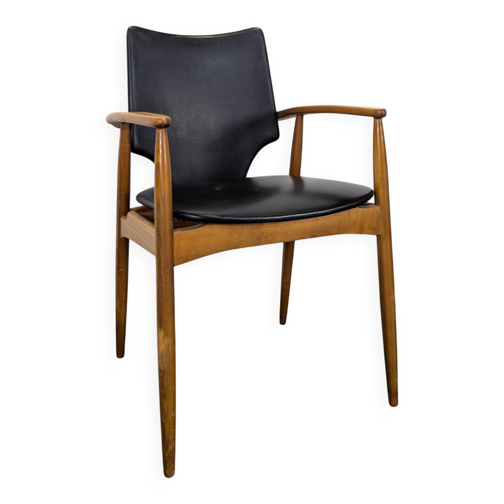 Fauteuil scandinave en teck