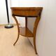 Biedermeier demi-lune console in cherry wood & birch wood, Franconia, 1830
