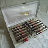 Twelve Alfénide knives - Christofle vendôme model