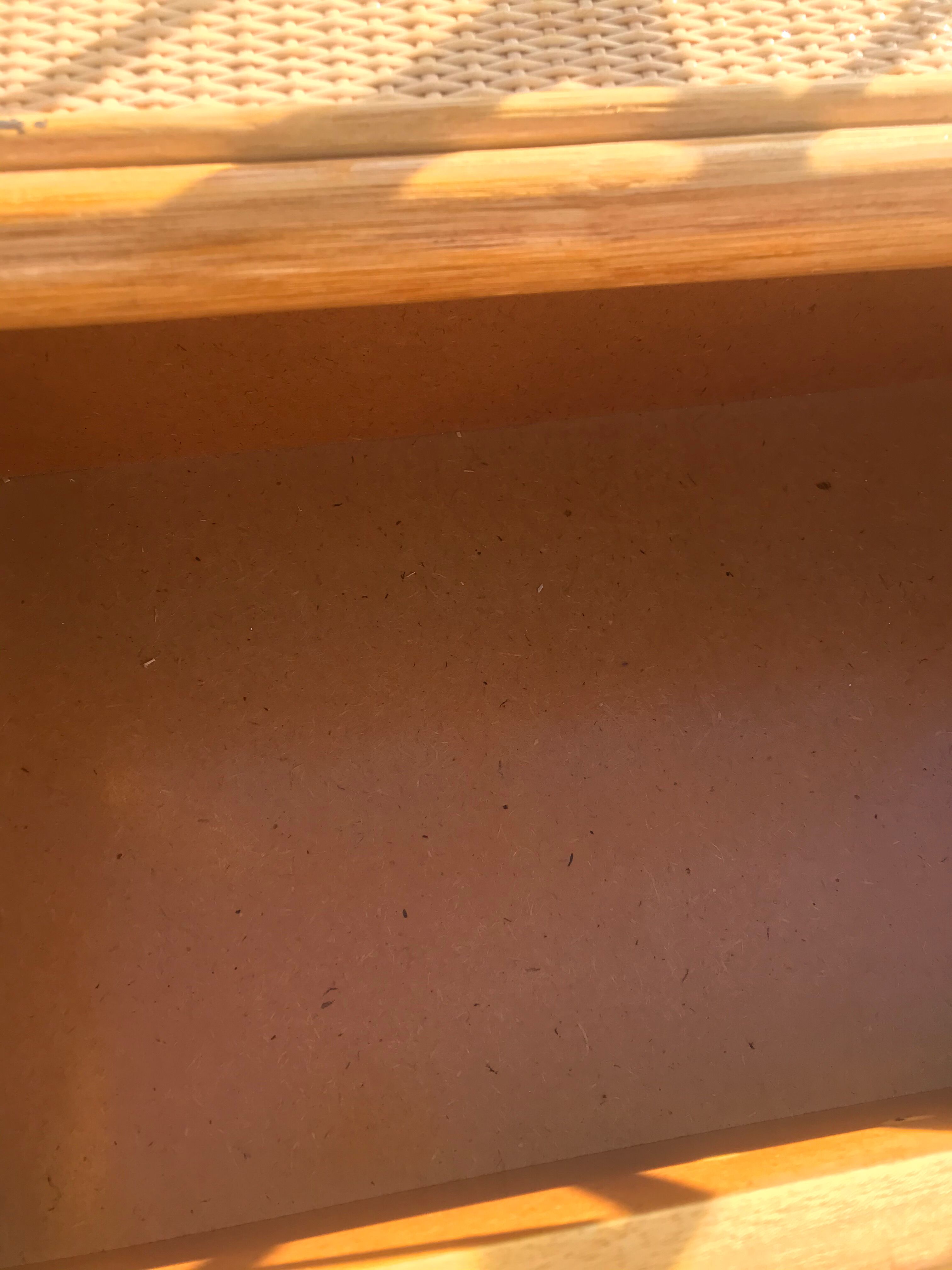 Vintage rattan shelf