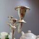 Bougeoir candélabre 3 bras argent plaqué, vintage