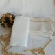 12 antique damask monogrammed napkins, 19th century