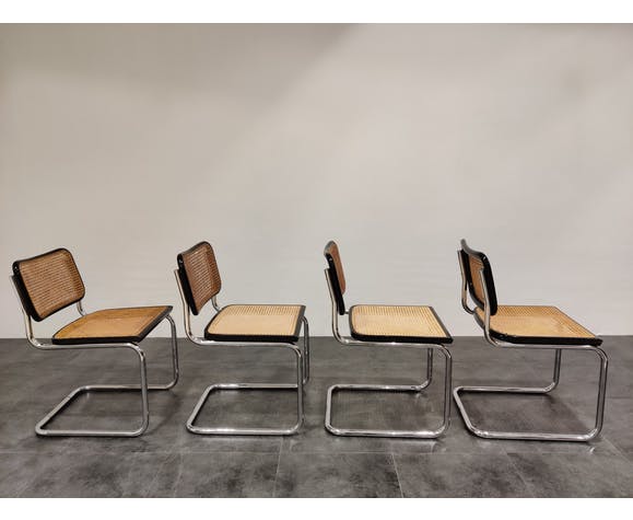 Lot de 4 chaises Cesca par Marcel Breuer années 1970