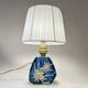 Lampe en résine inclusion de fleurs Edelweiss, 1960