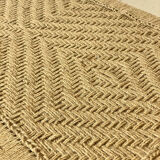 Charpoy Indian bench in braided rope