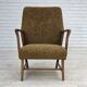 1960s, Danish vintage armchair, furniture wool, beech wood.