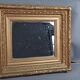 Mirror and old frame with keys gilded stucco wood 44,5x40 cm, leafing 28,5x23,5 cm