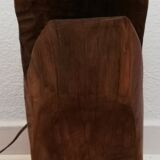 Solid wood floor lamp carved 50s