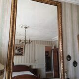 Old gilded mirror in Louis XV style