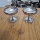 Set of 2 stainless steel ice cream bowls 18-10 Létang and Rémy
