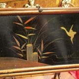 Worker rare, 19th in bamboo and Japan lacquer panels