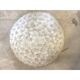 Contemporary Sanded-Flowers Murano Glass Flush Mount