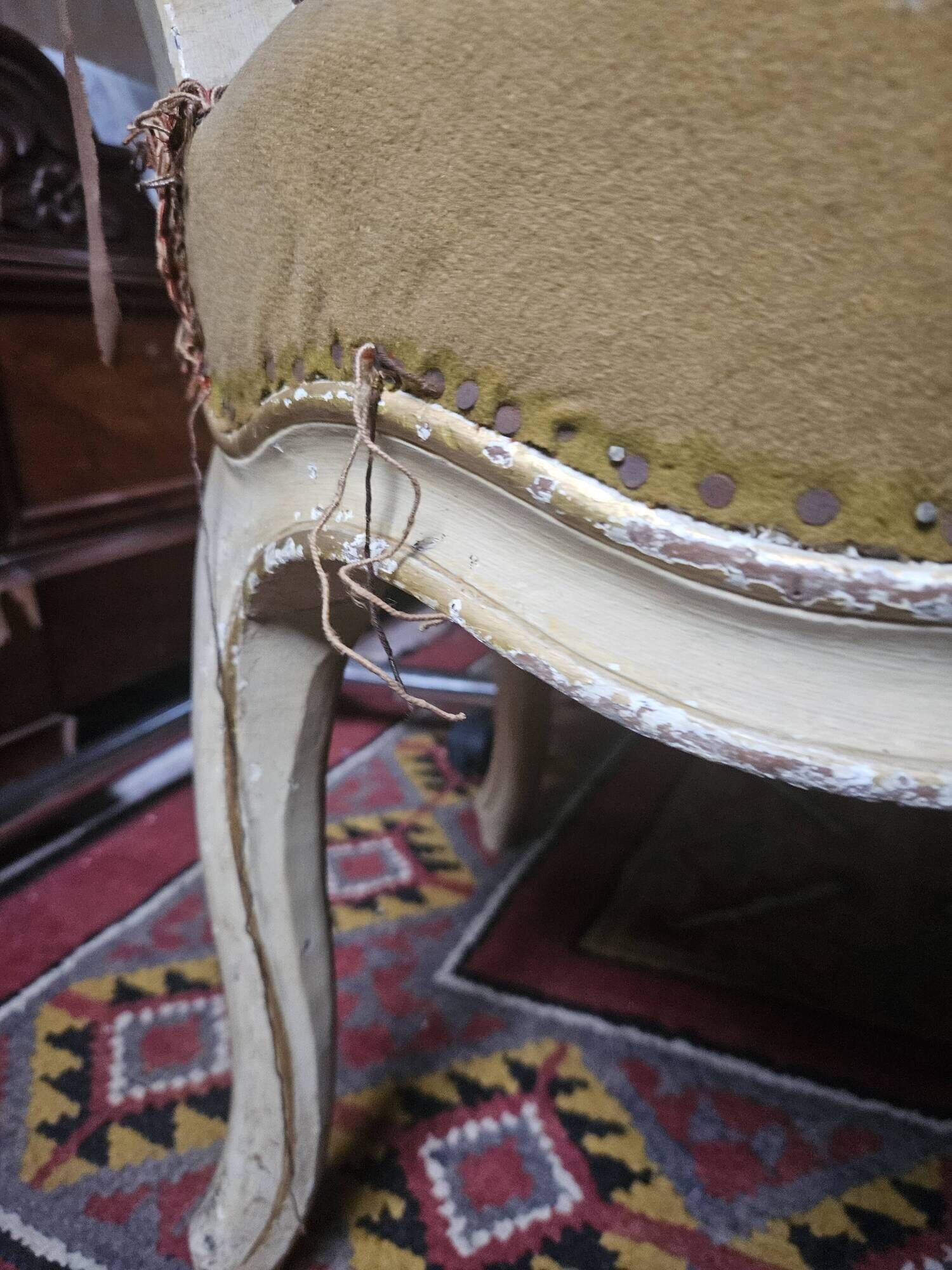 Chaise Louis XV authentique – XVIIIᵉ siècle – bois sculpté, à restaurer