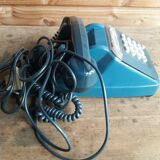 Vintage blue Bakélite old phone