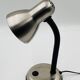 Brushed stainless steel lamp from the 90s