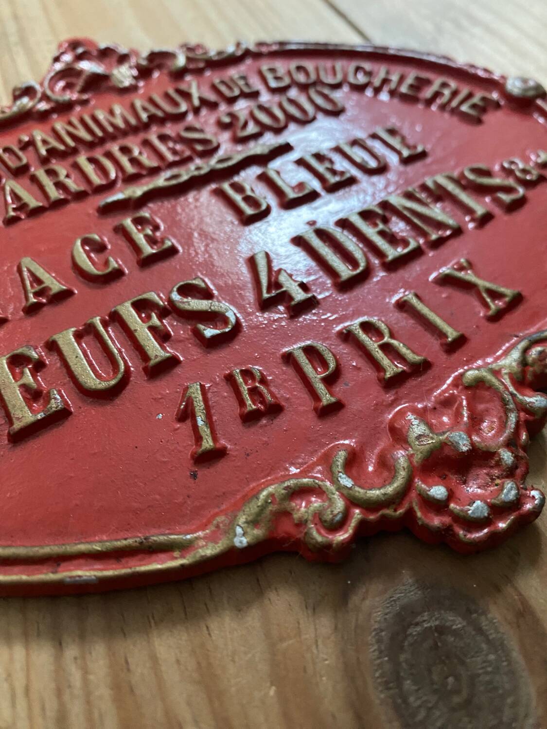 Agricultural competition plate year 2000 model 2