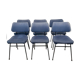 Lot de 6 chaises Delfino de Erberto Carboni pour Arflex, années 1950