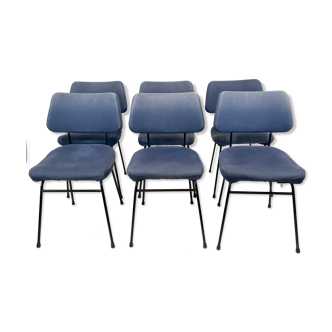 Lot de 6 chaises Delfino de Erberto Carboni pour Arflex, années 1950