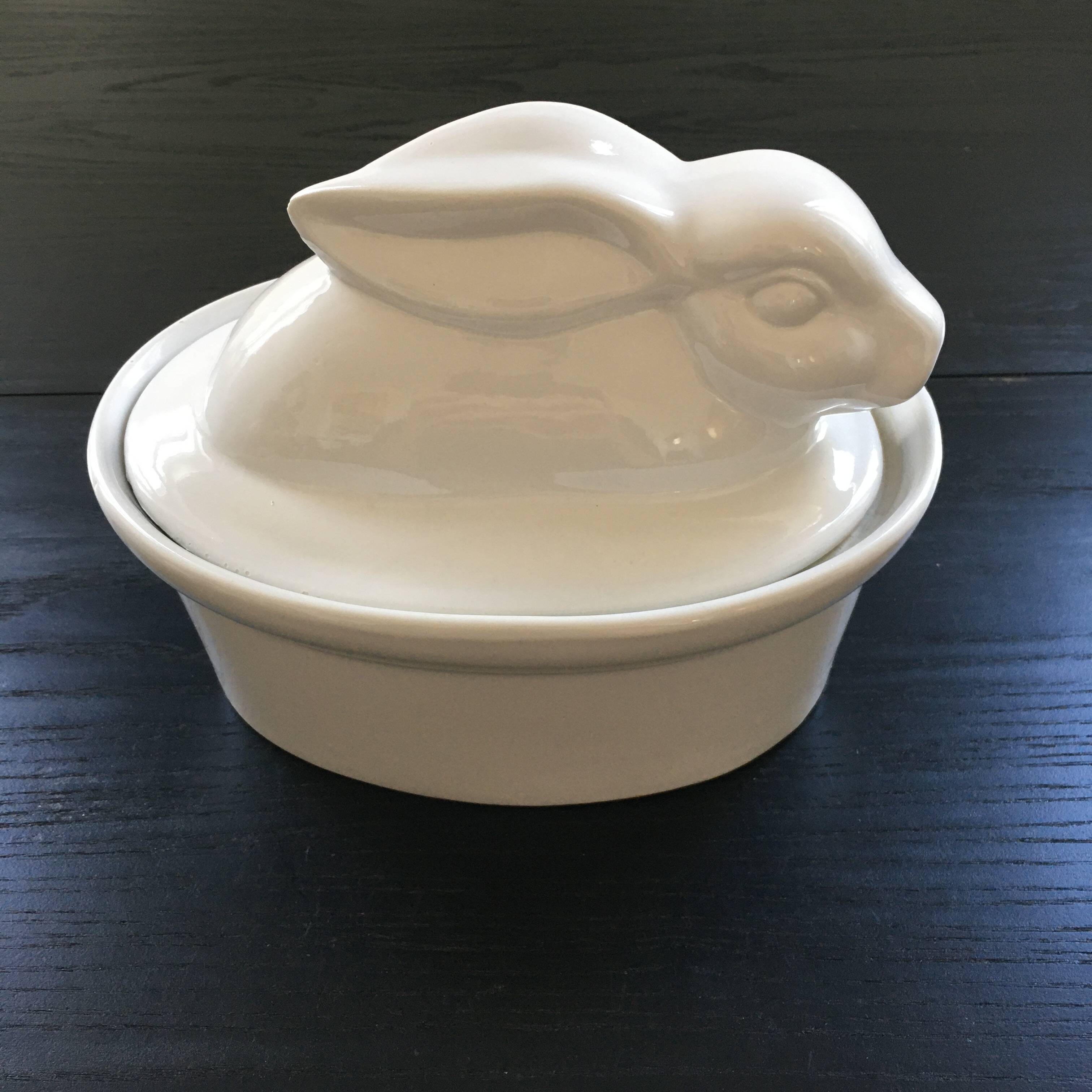 Terrine lapin en porcelaine