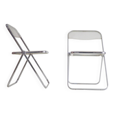 2 Plia folding chairs by Giancarlo Piretti for Anonima Castelli